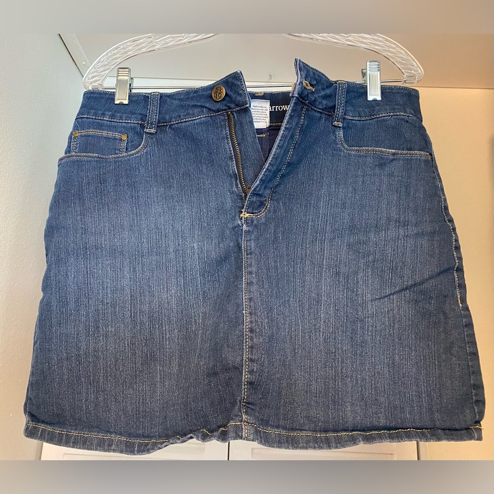 Croft & Barrow Jean Skort Size 10P